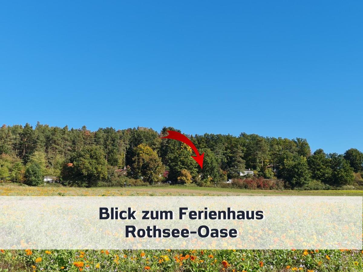 Ferienhaus Rothsee-Oase Ideale Ausgangslage Mit Tollem Ausblick, Sauna Und Privatem Garten Roth  Ngoại thất bức ảnh