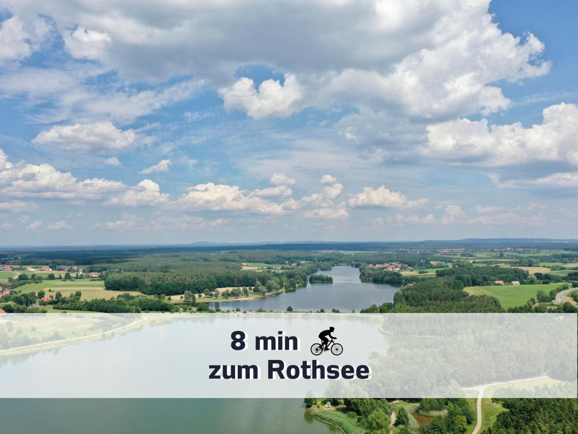 Ferienhaus Rothsee-Oase Ideale Ausgangslage Mit Tollem Ausblick, Sauna Und Privatem Garten Roth  Ngoại thất bức ảnh